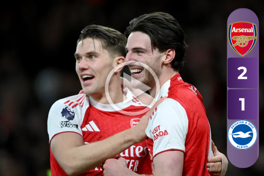 Arsenal 2-1 Brighton