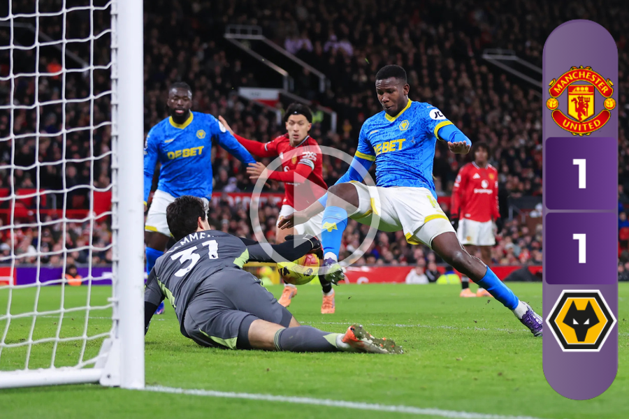 Man United 1-1 Wolves
