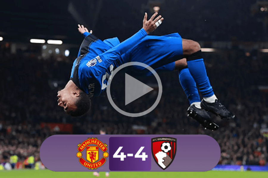 Man Utd 4-4 Bournemouth
