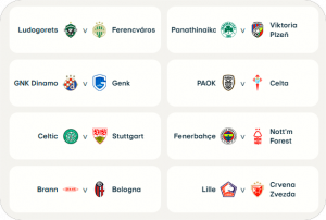 Europa League knockout play-off draw