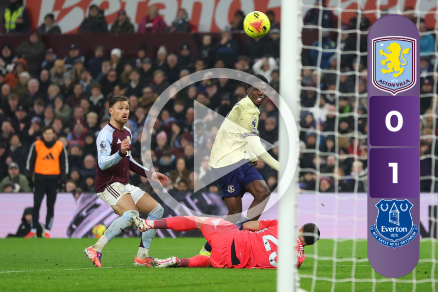 Aston Villa 0-1 Everton