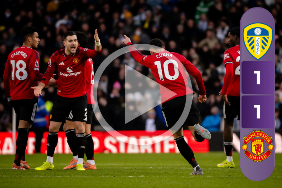 Leeds 1–1 Manchester United