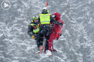 Lindsey Vonn airlifted