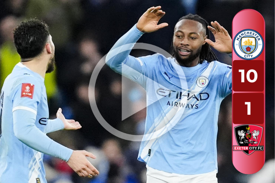 Man City 10-1 Exeter